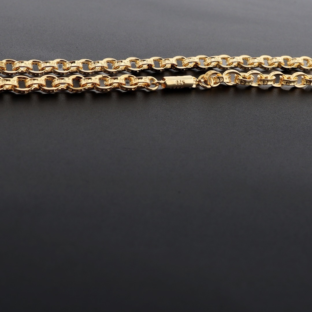 EM Sneakers Chrome Hearts Cross Pendant Necklace Gold