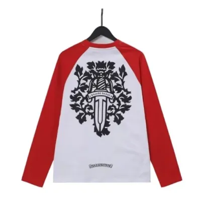EM Sneakers Chrome Hearts Sanskrit Red Long Sleeve T-Shirt 02