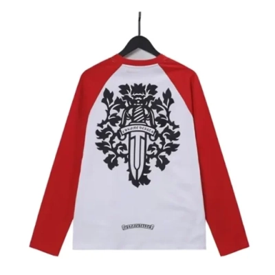 EM Sneakers Chrome Hearts Sanskrit Red Long Sleeve T-Shirt 02