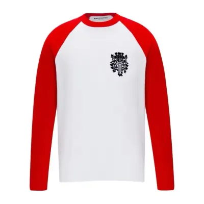 EM Sneakers Chrome Hearts Sanskrit Red Long Sleeve T-Shirt 01