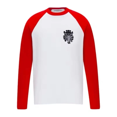 EM Sneakers Chrome Hearts Sanskrit Red Long Sleeve T-Shirt 01