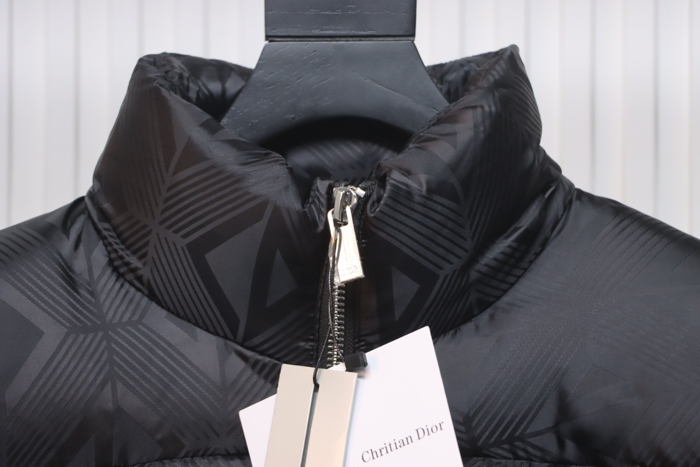 EM Sneakers Dior All-over Geometric Print Stand-up Collar Down Jacket