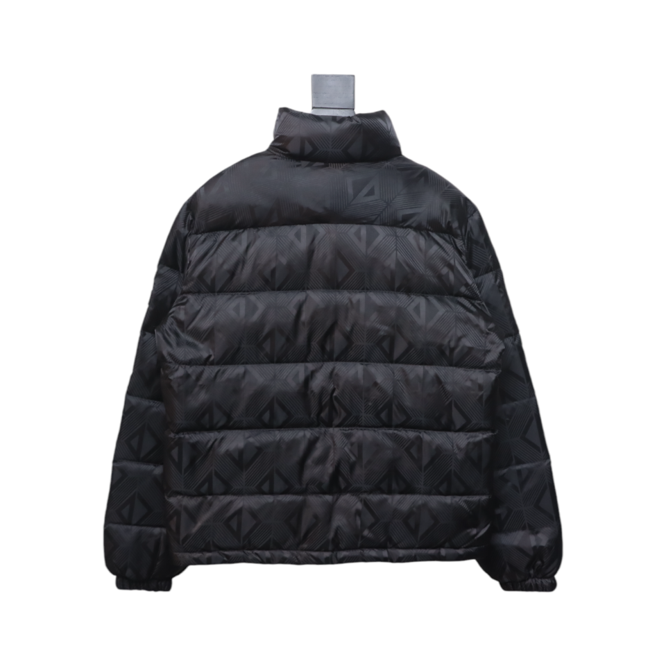 EM Sneakers Dior All-over Geometric Print Stand-up Collar Down Jacket