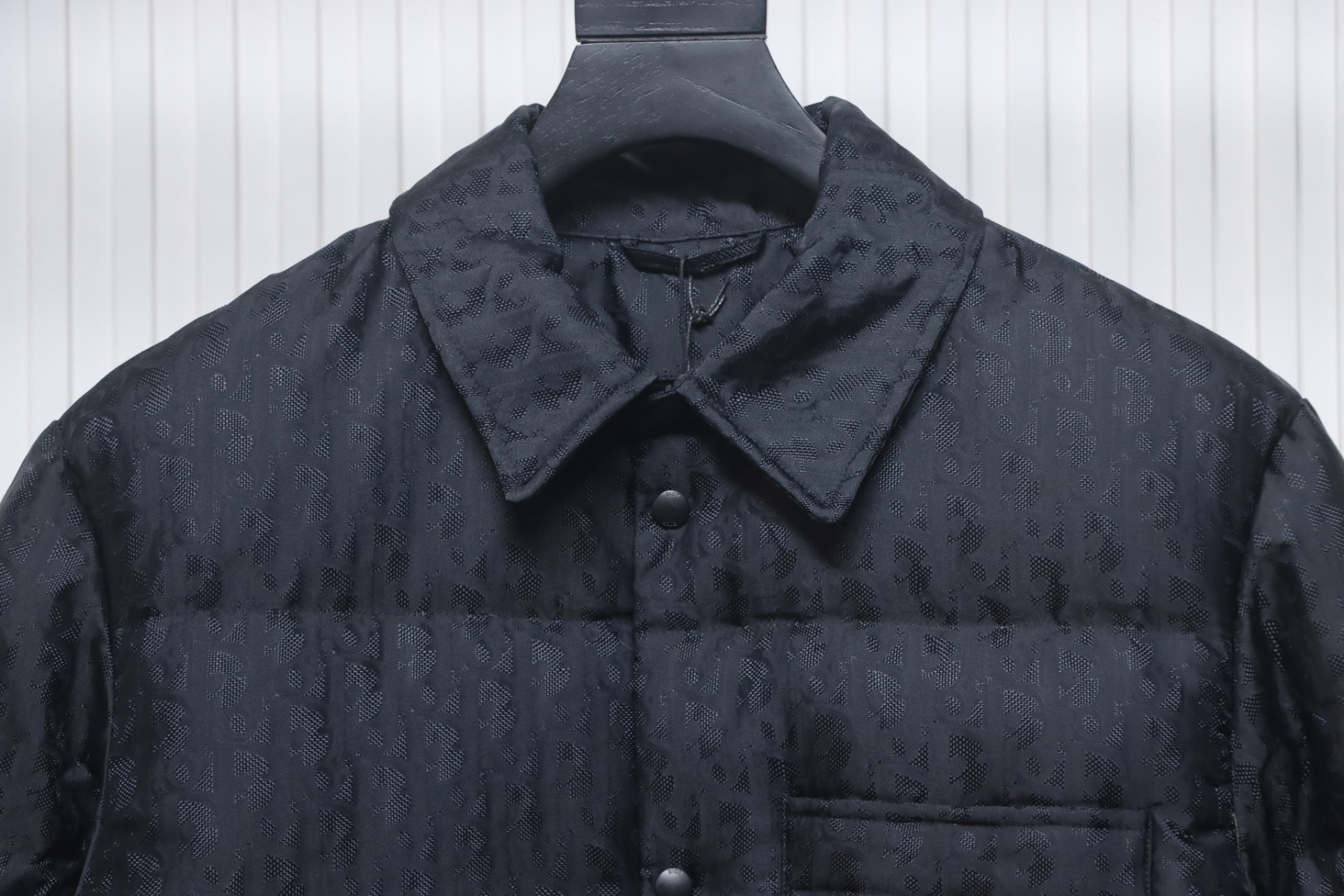 EM Sneakers Dior Oblique Quilted Down Jacket Black Technical Jacquard