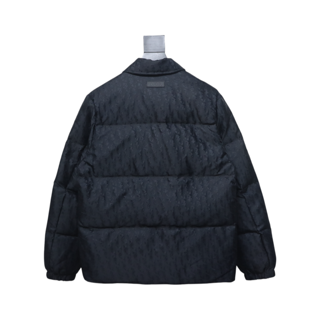 EM Sneakers Dior Oblique Quilted Down Jacket Black Technical Jacquard