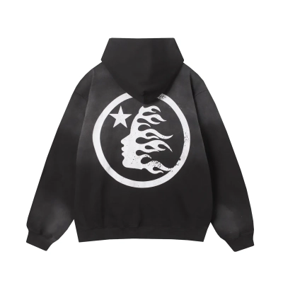 EM Sneakers Hellstar Zip-Up Hoodie Washed Black 02