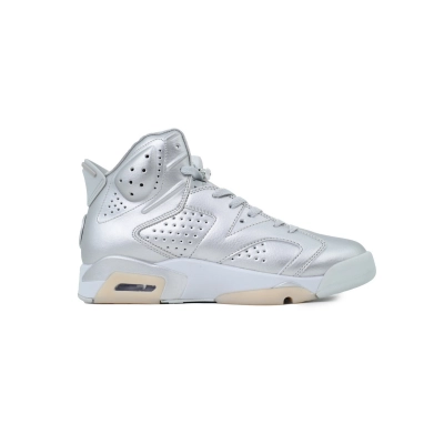 EM Sneakers Jordan 6 Retro PSG Paris Saint-Germain Silver 02