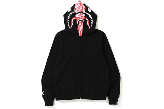 EM Sneakers BAPE ABC Shark Full Zip Double Hoodie Black/Pink