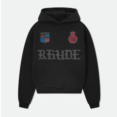EM Sneakers Rhude Cote D'Azur Hoodie Black 01