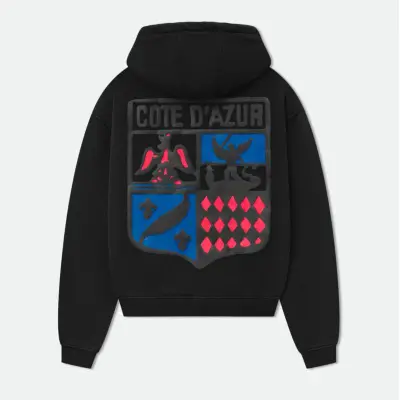 EM Sneakers Rhude Cote D'Azur Hoodie Black 02