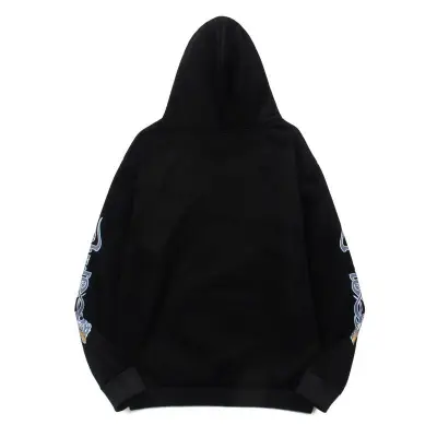EM Sneakers Rhude Roadway Racing Cotton Hoodie Black 02