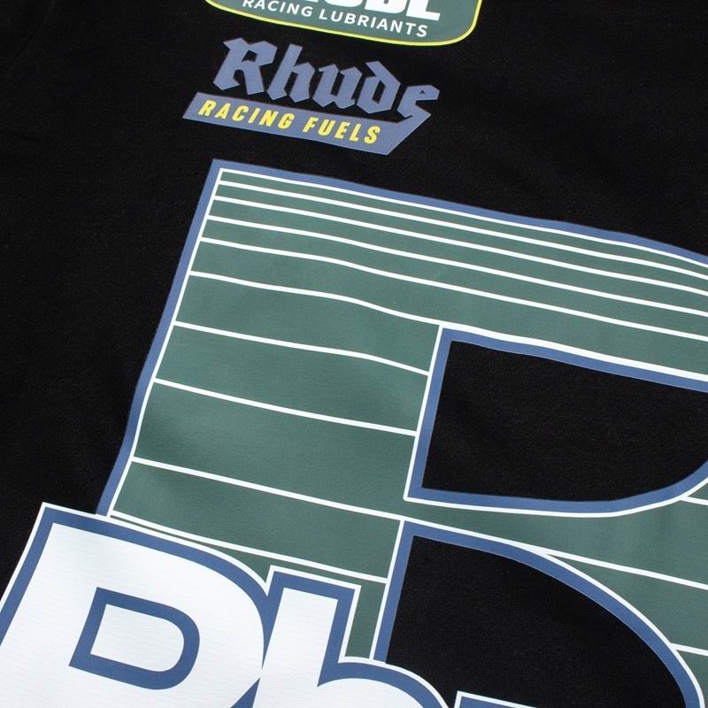 EM Sneakers Rhude Roadway Racing Cotton Hoodie Black