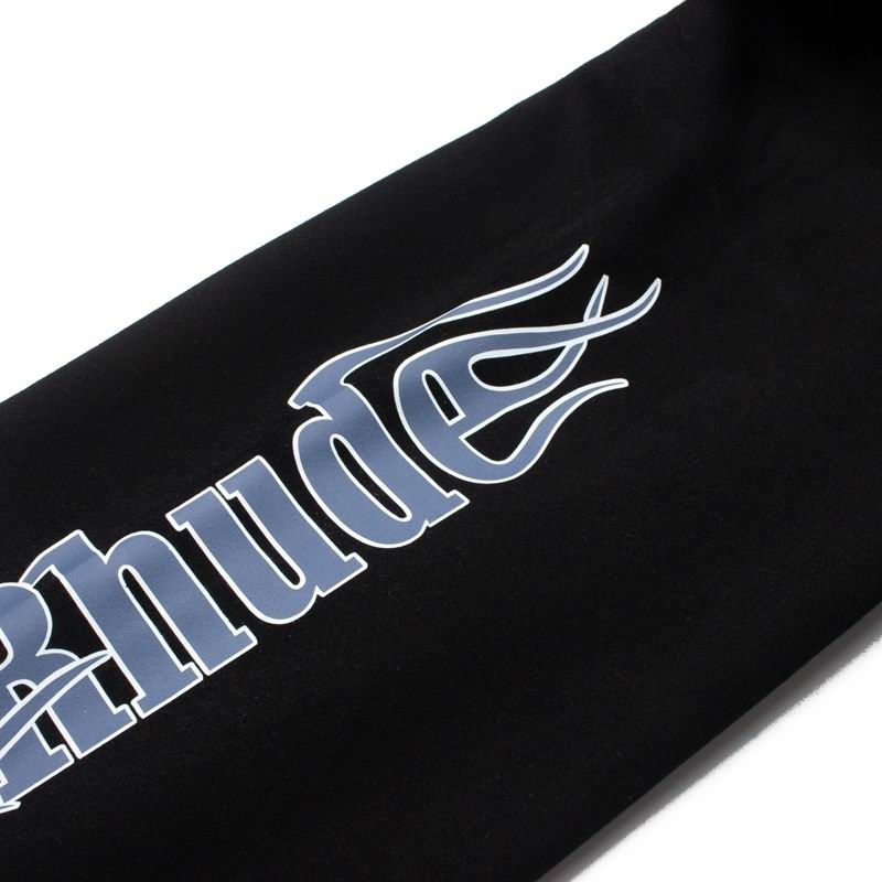 EM Sneakers Rhude Roadway Racing Cotton Hoodie Black