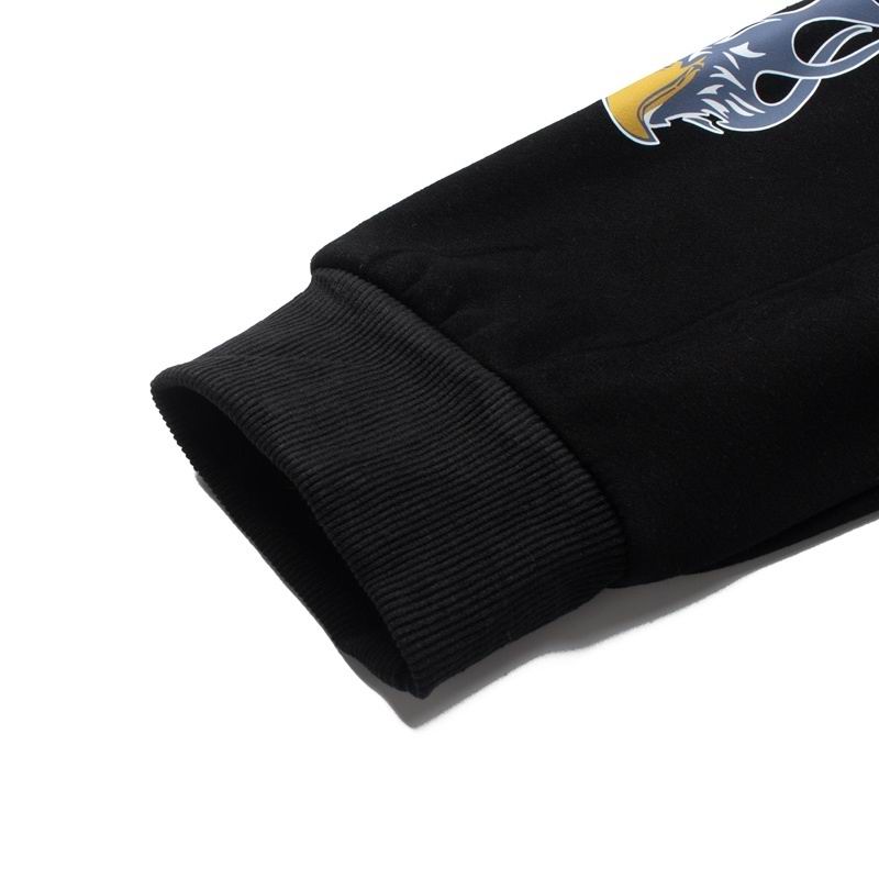 EM Sneakers Rhude Roadway Racing Cotton Hoodie Black