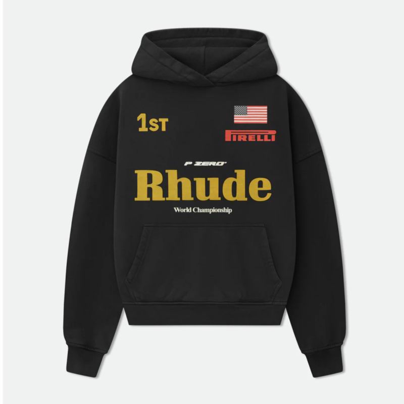 EM Sneakers Rhude World Champ Hoodie Black