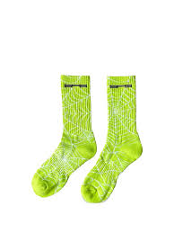 EM Sneakers Sp5der Spiderweb-print Sock Green