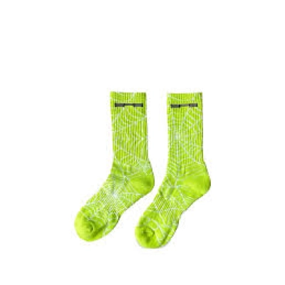 EM Sneakers Sp5der Spiderweb-print Sock Green 01