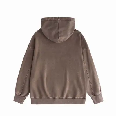 EM Sneakers Rhude Eagle Logo Hoodie Brown 02