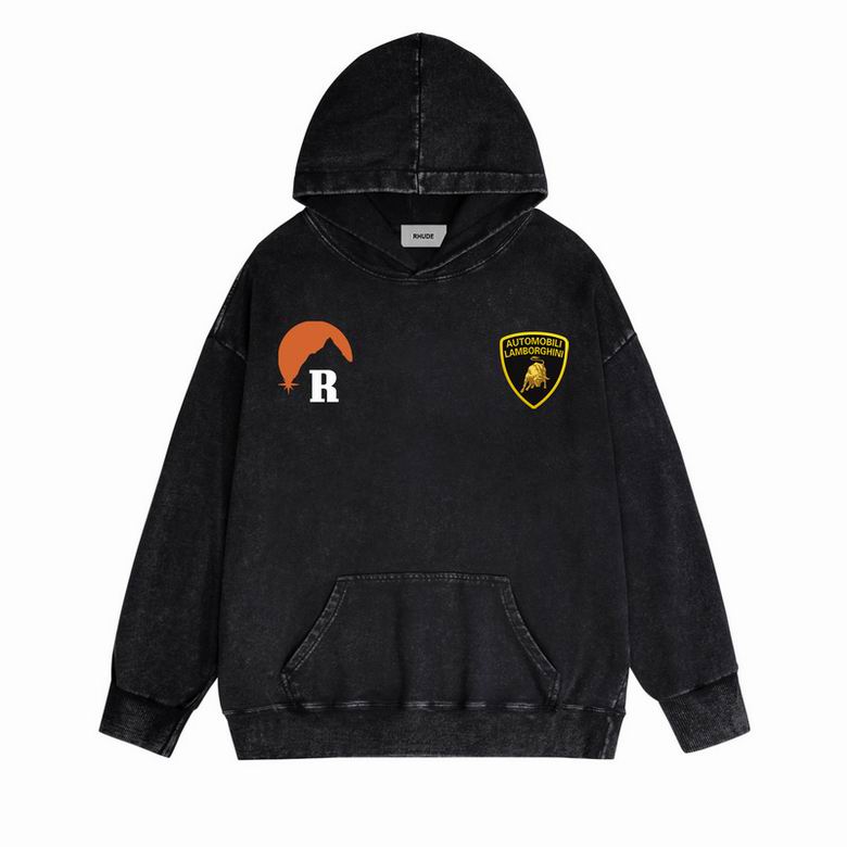 EM Sneakers Rhude X Como Football Hoodie Black