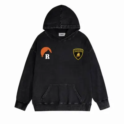 EM Sneakers Rhude X Como Football Hoodie Black 01