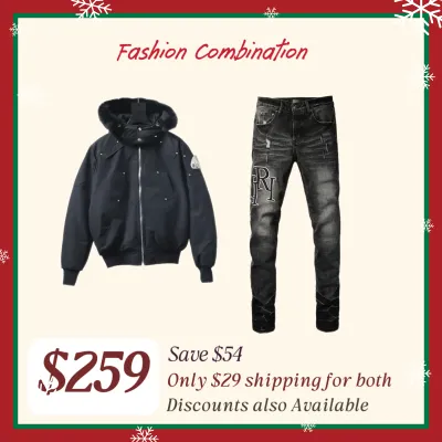 [Any Moose Knuckles Down Jacket + Any Jean] Combo Set 01