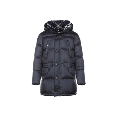EM Sneakers Burberry Lockwood Hooded Puffer Down Jacket Navy 01