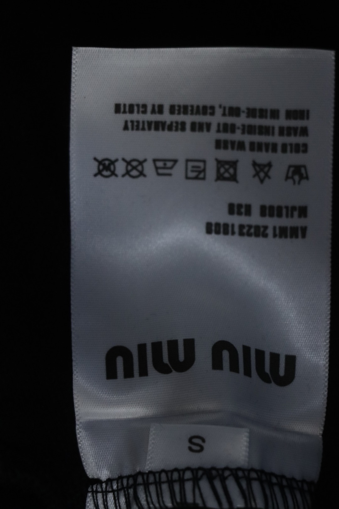 EM Sneakers Miu Miu Black Cotton Polo T-shirt with Zipper