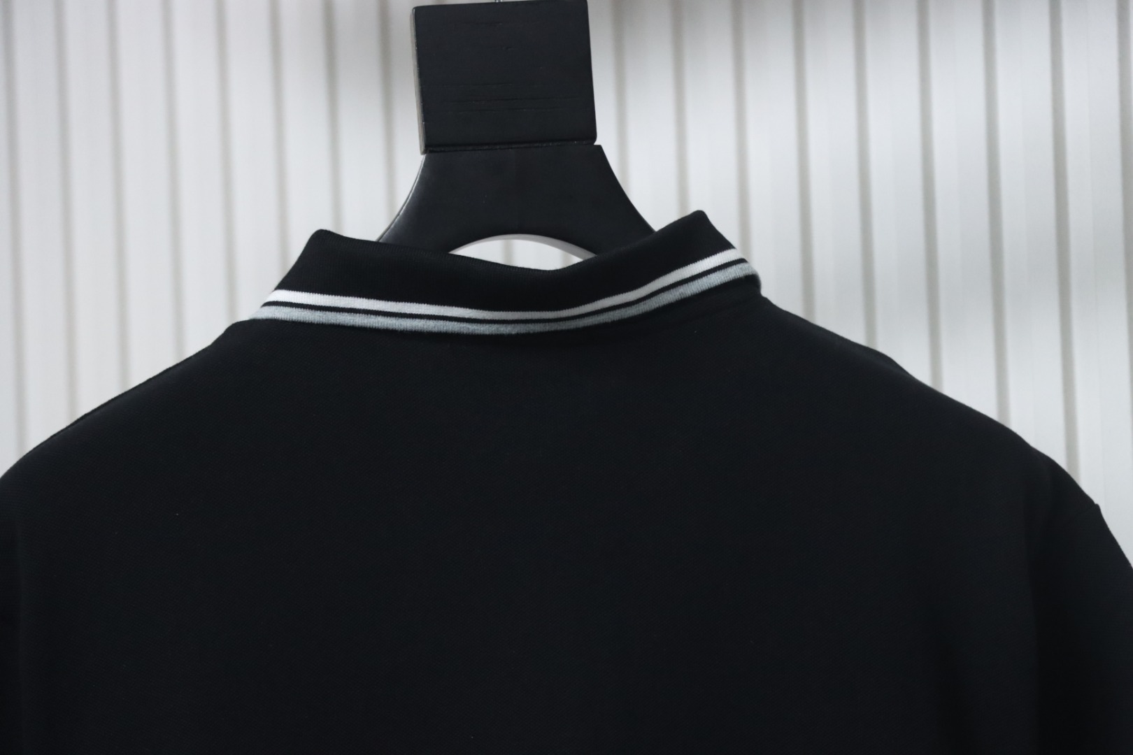 EM Sneakers Miu Miu Black Cotton Polo T-shirt with Zipper