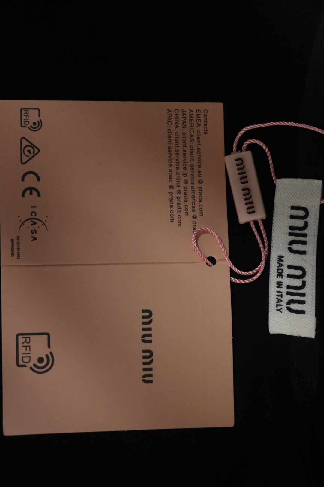 EM Sneakers Miu Miu Black Cotton Polo T-shirt with Zipper