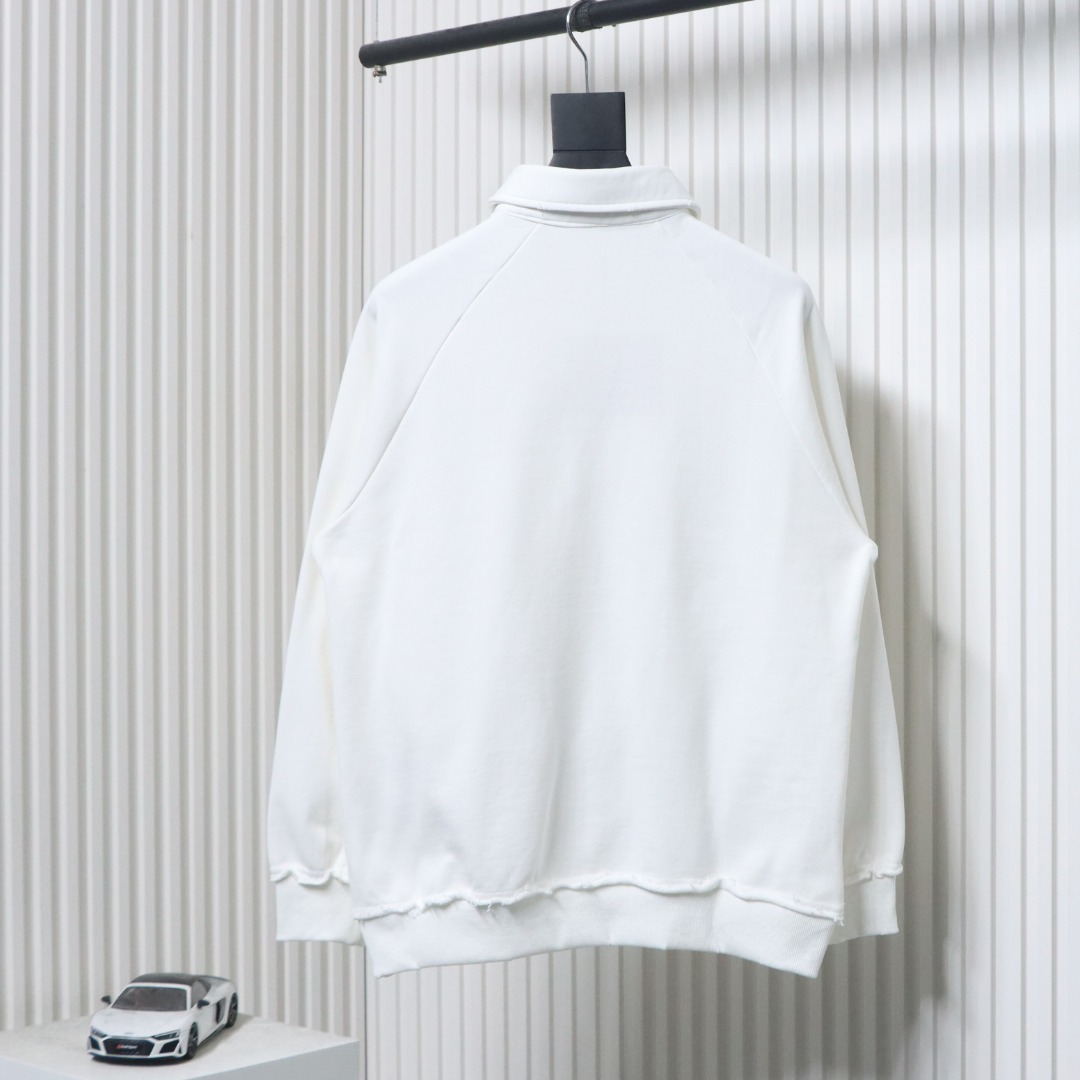 EM Sneakers Miu Miu Burgundy Long Sleeve Polo with Logo In White