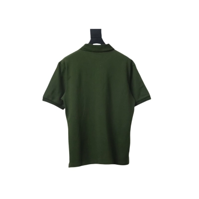 EM Sneakers Miu Miu Dark Green Cotton Polo T-shirt with Zipper 02