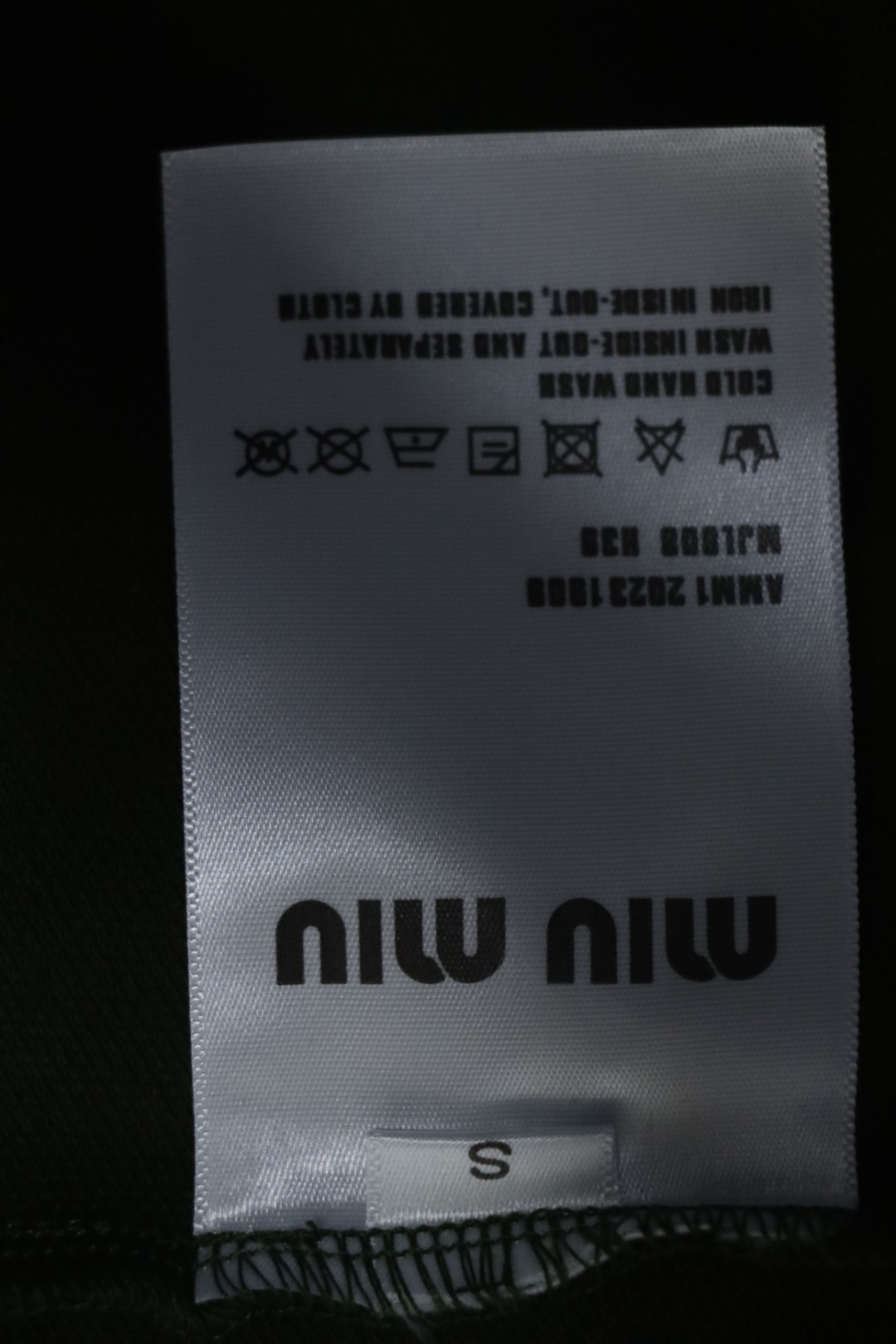 EM Sneakers Miu Miu Dark Green Cotton Polo T-shirt with Zipper