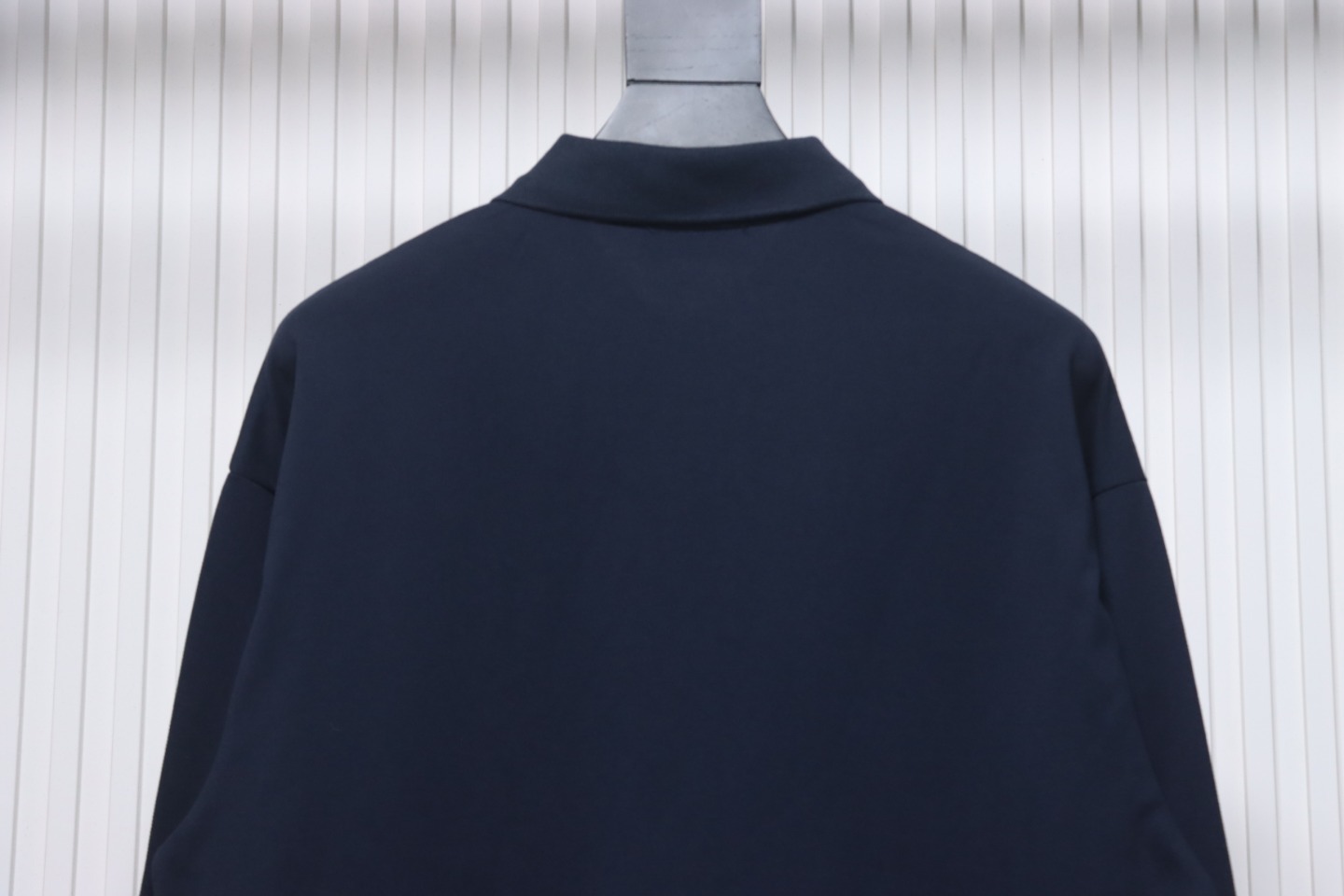 EM Sneakers Miu Miu Long Sleeve Polo with Logo In Navy