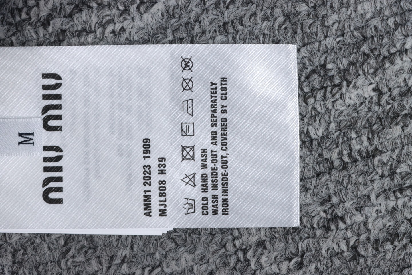 EM Sneakers Miu Miu Long Sleeve Polo with Logo In Navy