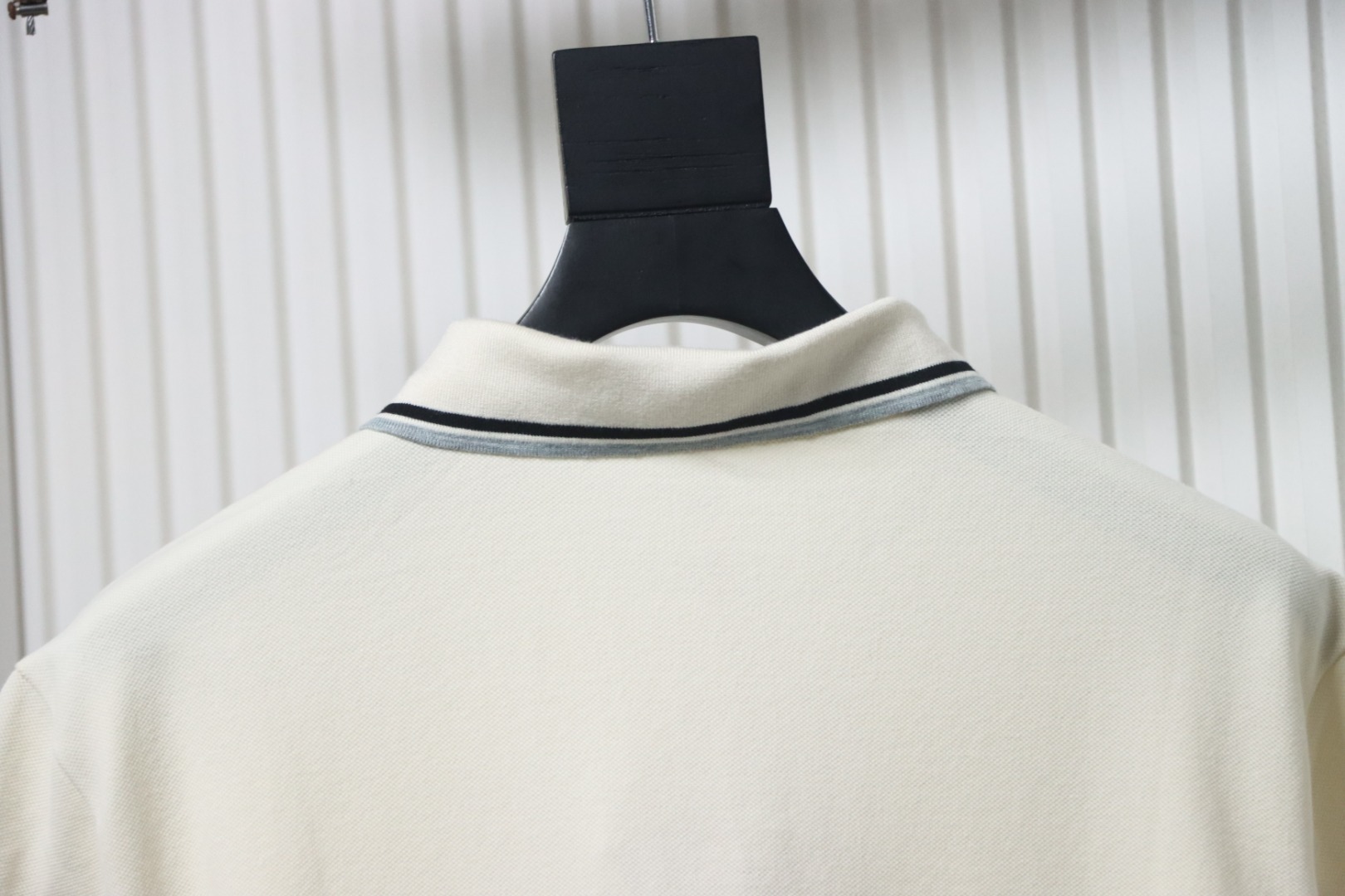 EM Sneakers Miu Miu White Cotton Polo T-shirt with Zipper