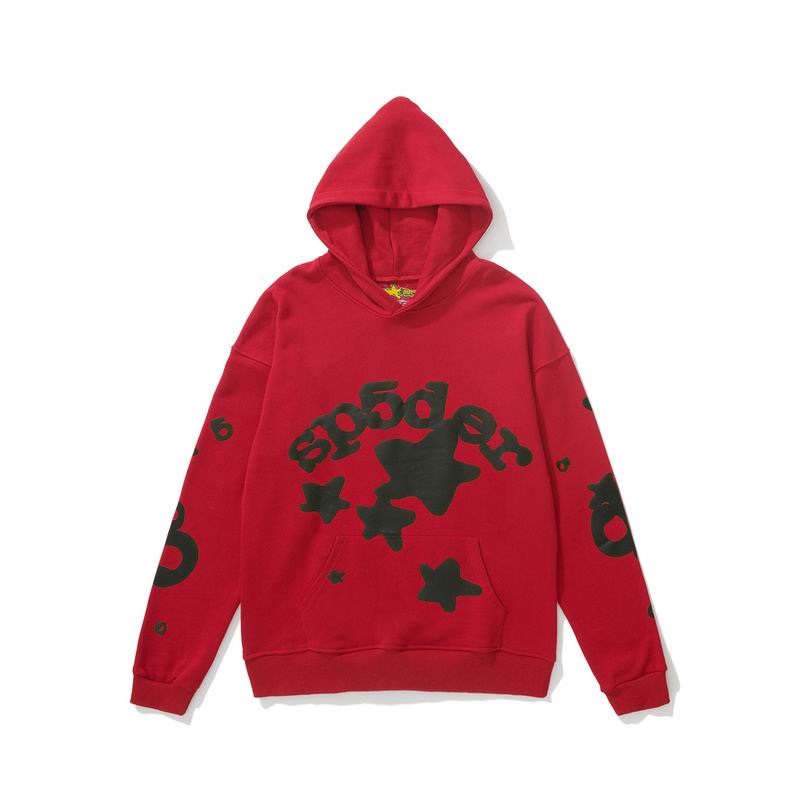 EM Sneakers Sp5der Beluga Hoodie Red Black
