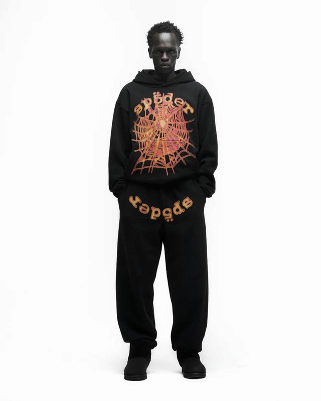 EM Sneakers Sp5der Hoodie & Sweatpant Set OG Logo V2 Black