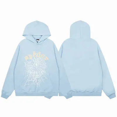 EM Sneakers Sp5der Hoodie & Sweatpant Set OG Web V2 Dusty Blue 02
