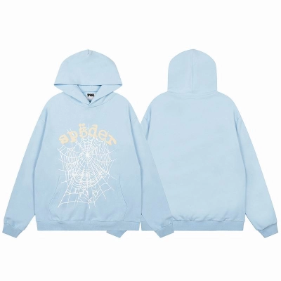 EM Sneakers Sp5der Hoodie & Sweatpant Set OG Web V2 Dusty Blue 02
