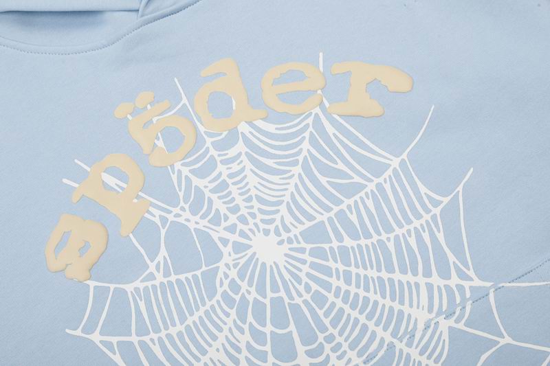 EM Sneakers Sp5der Hoodie & Sweatpant Set OG Web V2 Dusty Blue