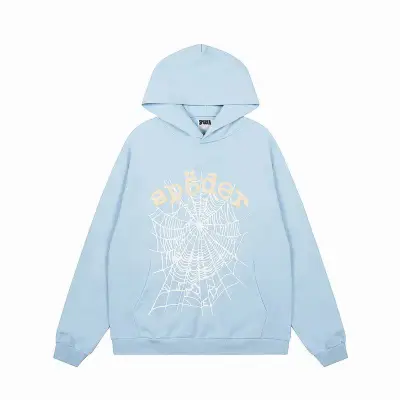 EM Sneakers Sp5der OG Web V2 Hoodie Dusty Blue 01