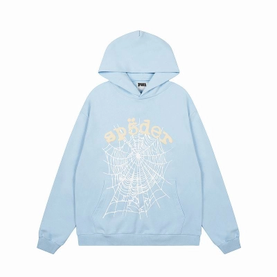 EM Sneakers Sp5der OG Web V2 Hoodie Dusty Blue 01