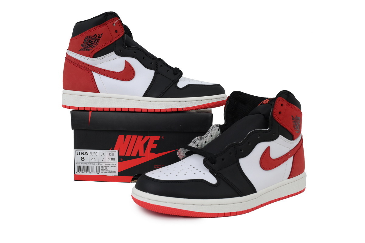 EM Sneakers Air Jordan 1 Retro High OG Best Hand in the Game - Track Red