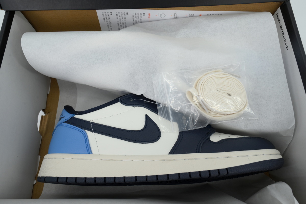 EM Sneakers Air Jordan 1 Retro Low OG Obsidian UNC