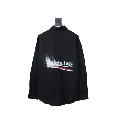 EM Sneakers Balenciaga Blur Coca-Cola Long Sleeve Black Shirt 02