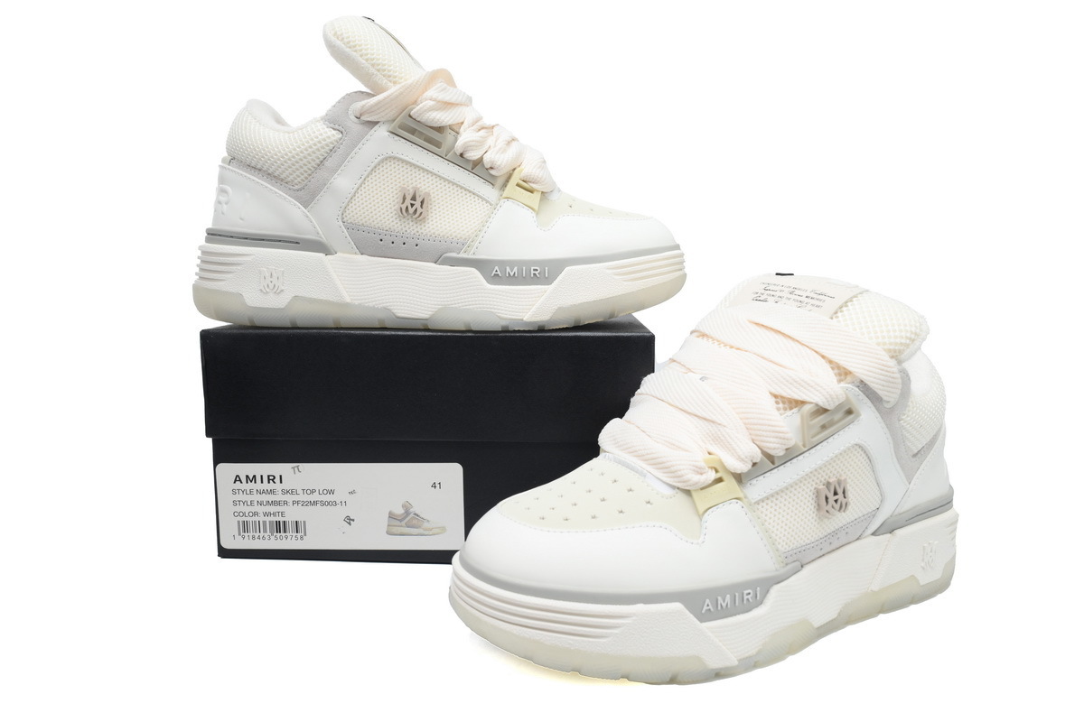 EM Sneakers Amiri MA-1 White Gray
