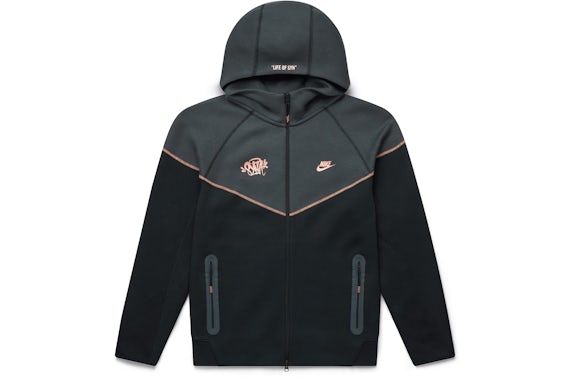 EM Sneakers Nike Sportswear x Central Cee Tech Fleece Hoodie & Joggers Set Black/Metallic Red Bronze