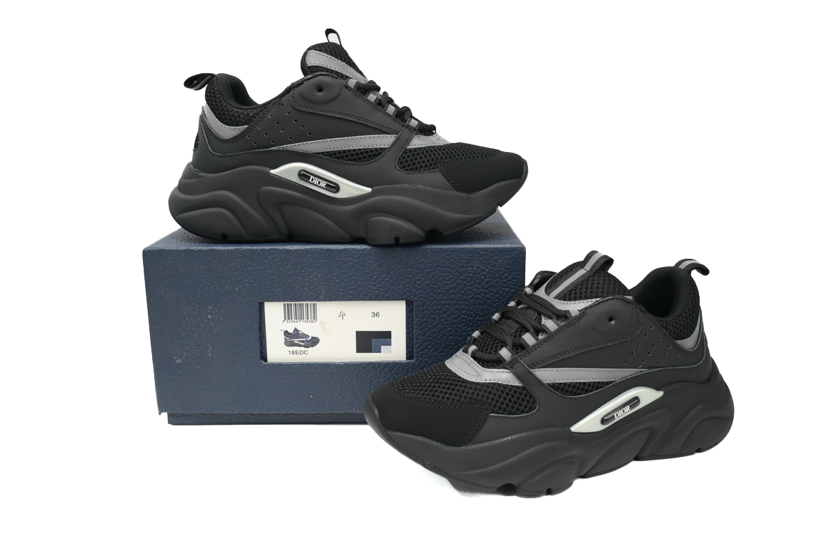 EM Sneakers Dior B22 Black Silver 