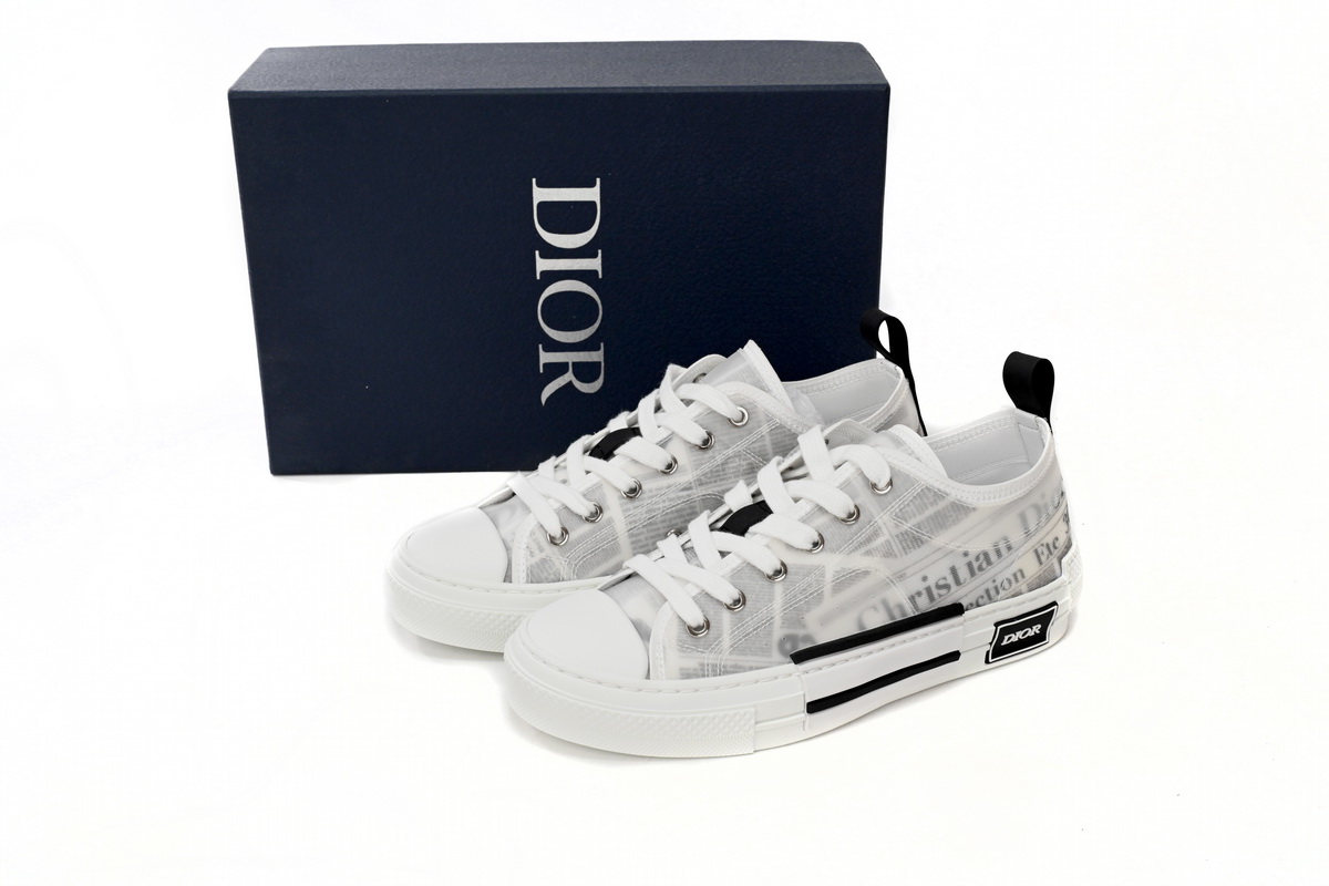 EM Sneakers Dior B23 Low Top Daniel Asham Newspaper