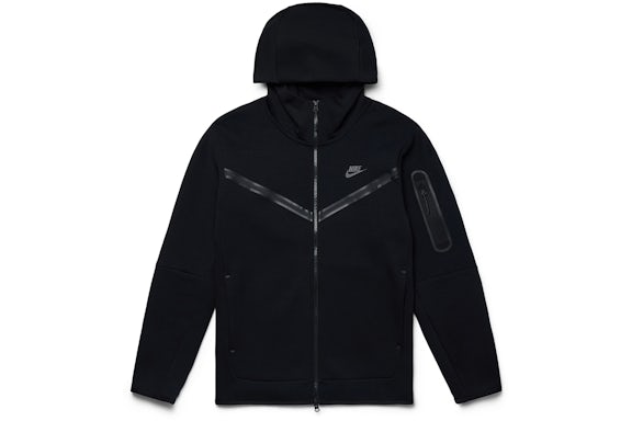 EM Sneakers Nike Sportswear Tech Fleece Windrunner Full Zip Hoodie & Jogger Set (FW24) Black/Black